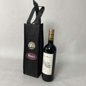 1 botella de vino bolsa de vino bolsas de regalo de vino de Navidad bolsa de vino de una sola botella - Product Image 2