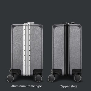 Luz de embarque de 18 pulgadas, peso ligero, nuevo diseño de portátil abierto frontal, material de PC, maleta de ordenador, logotipo personalizado, equipaje, cerradura TSA - Product Image 3