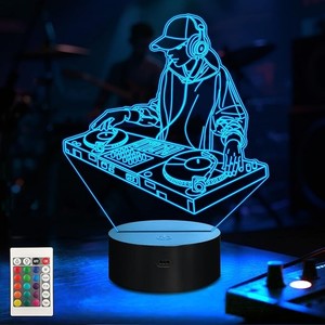 Regalos con Forma de Nota Musical, Lámpara Nocturna 3D con Ilusión Óptica, 16 Colores, Control Remoto, Decoración con Notas Musicales para Niños y Niñas, Regalos de <span class=keywords><strong>Cumpleaños</strong></span> - Product Image 4