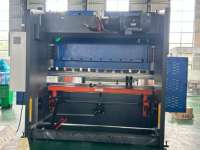 Presse plieuse électro-hydraulique CNC WE67K 250T3200mm avec DA58T (4+1 axes), tension personnalisée 400V, avec interface en polonais