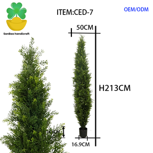 7ft cây tuyết tùng cây tuyết tùng cây tuyết tùng topiary cây tuyết tùng cây tuyết tùng cây cỏ ngoài trời cây ngoài trời cây xanh - Product Image 3