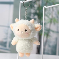 Nouveau porte-clés en peluche de mouton en peluche animal petit porte-clés en peluche de mouton doux