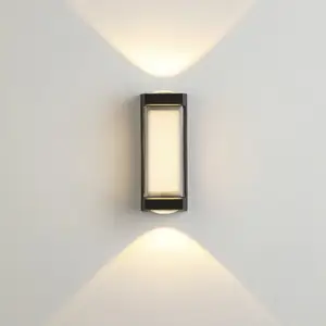 wall lamp ip65 waterproof black villa outdoor compound updown wall lights