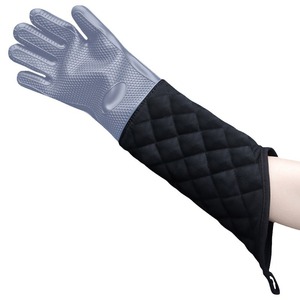 Gants de cuisine en silicone nid d'abeille résistants à la chaleur, extra longs, 60 cm, pour barbecue et four - Product Image 3