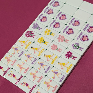 Juego de Mahjong Americano de Lujo Duradero de 160 Fichas Acrílicas, Tapete de Mahjong, Juego de Ajedrez, Entretenimiento de Casino, Gran Venta 2026 - Product Image 4