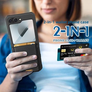 เคสโทรศัพท์แบบพับได้สำหรับ Samsung Flip ลด 40% พร้อมช่องใส่การ์ดแบบถอดได้ วัสดุ PC แข็งแรง ป้องกันโทรศัพท์  จัดส่งข้ามประเทศ - Product Image 4