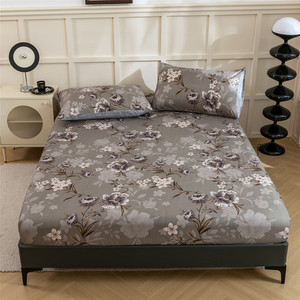 Commercio all'ingrosso 1800 filo di lusso egiziano microfibra lenzuolo stampato floreale Super morbido profondo tasca 4 pezzi Home Hotel - Product Image 1