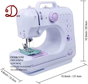 Machine à <span class=keywords><strong>coudre</strong></span> électrique spéciale 2-en-1 à lit plat avec moteur, lubrification automatique haute vitesse, aiguille simple - Product Image 1
