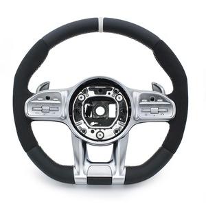 Volant en cuir Alcantara pour <span class=keywords><strong>Mercedes</strong></span>-Benz AMG <span class=keywords><strong>GLA</strong></span> X164 A200 E350 W219 2010 - Product Image 1