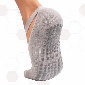 Chaussettes de yoga antidérapantes pour femmes avec coussin pour Pilates, Barre et usage domestique - Product Image 2