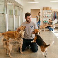 T-shirt personnalisé avec empreinte de patte brodée et silhouette de chien, texte personnalisé, cadeau pour les amoureux des animaux et vêtements pour animaux