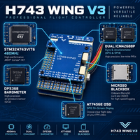 Carte de Contrôle de Vol H743 Wing V3 pour Drone FPV à Aile Fixe, 3S à 8S, Double IMU, Double Caméra, OSD, CAN, USB Type C, ArduPilot, INAV