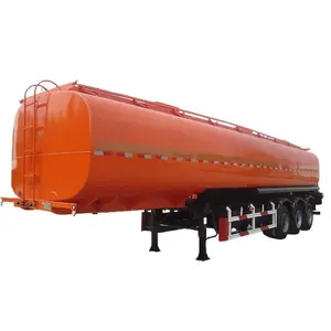 बेनिन में बिक्री के लिए 4 कम्पार्टमेंट के साथ ट्राई एक्सल 45000 लीटर ईंधन टैंकर ट्रेलर