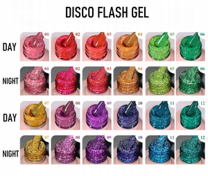 Nail Art Summer Shining <span class=keywords><strong>Neon</strong></span> Reflective Glitter Gel Manicure 12 <span class=keywords><strong>colores</strong></span> Esmalte de uñas Flash Diamond Disco Gel Polish - Product Image 2