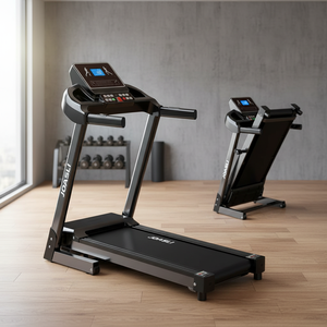 Caminadora Eléctrica Motorizada Plegable y Portátil con Monitor de Ritmo Cardíaco Manual, Pantalla LED, para Entrenamiento de Carrera en Interiores - Product Image 5