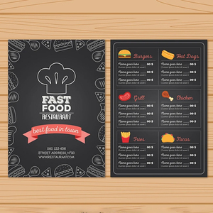 Giấy tráng phủ PVC in hai mặt thiết kế rượu vang đồ uống khách sạn nhà hàng tờ gấp tờ rơi sách công thức nấu ăn tờ quảng cáo thực đơn tùy chỉnh - Product Image 2