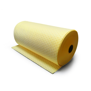 Rotoli assorbenti di colore giallo di sicurezza per la pulizia delle fuoriuscite chimiche - Product Image 4