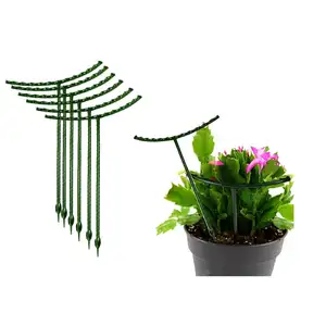 Suporte de planta para plantas pequenas, jardim flores verdes anel de apoio plantador para schlomberge clivia