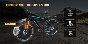 Bicicleta Eléctrica Plegable KOOLUX de Alta Calidad con Suspensión Completa, Scooter Eléctrico de 26 Pulgadas con Motor sin Escobillas de 500w, Bicicleta Urbana X15 - Product Image 3