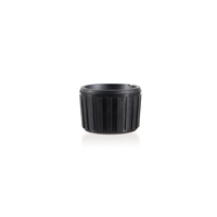 Capsules de bouteilles en plastique noir DIN PP 28 mm avec bouchon antivol et pipette, directement de l'usine