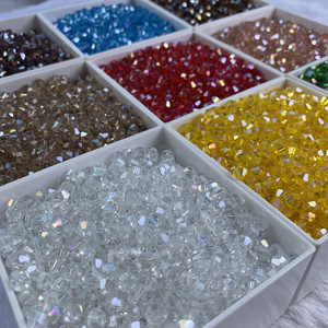 Multi Color Shiny Faceted Glass <strong>Beads</strong> Loose Spacer Bicone Crystals <strong>Beads</strong> for DIY Bracelet <strong>Jewelry</strong> <strong>Making</strong> Accessories - Product Image 3