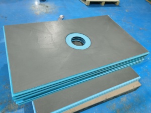 Ligne de production de receveur de <span class=keywords><strong>douche</strong></span> en mousse <span class=keywords><strong>Wedi</strong></span> Quality Square XPS avec carrelage, installation facile et prête pour le sol de la salle de bain - Product Image 2