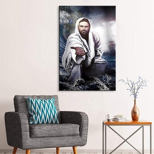 JIEKAI chrétien jésus mur Art donnez-<span class=keywords><strong>moi</strong></span> votre <span class=keywords><strong>main</strong></span> photo toile impression décor à <span class=keywords><strong>la</strong></span> maison toile peinture - Product Image 2