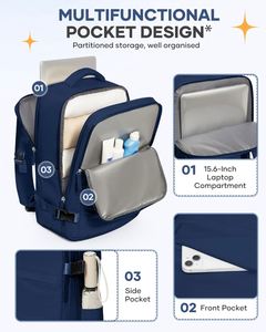 Sac à dos de randonnée ultraléger 20L, pliable, compact, avec fermeture éclair, bretelles réglables pour les voyages et les activités de plein air - Product Image 5