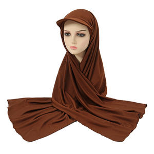 Hijabs avec casquette de baseball Chapeau de sport d'été avec écharpe en jersey Femmes musulmanes Jersey Sport Casquette de baseball Écharpe - Product Image 3