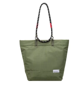 Simple and portable checkered <b>large</b> capacity double-sided multifunctional canvas single fashionable multi-purpose shopping <b>bag</b> - Product Image 3