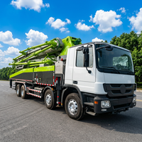 Truk Pompa Beton China Zoom/lion 43T Bekas, Jarak Tempuh Rendah, Kecepatan Maksimum 80km/jam, Unit Bekas untuk Proyek Perkotaan