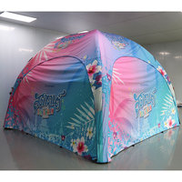 Tente de réception gonflable personnalisée 2025, tente d'exposition portable, imperméable, pour salon professionnel, événement, quatre saisons, résistante aux UV, montage rapide automatique