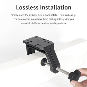 VINmounts aluminum alloy vertical double mounting base U-shaped fixture bracket porous distance VIN-U-01 - Product Image 3