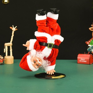 Figuras <span class=keywords><strong>de</strong></span> Santa Claus Eléctricas Creativas, Decoraciones Navideñas, Juguetes Ecológicos y Duraderos, Música <span class=keywords><strong>de</strong></span> Baile Giratorio Invertido <span class=keywords><strong>para</strong></span> Niños - Product Image 5