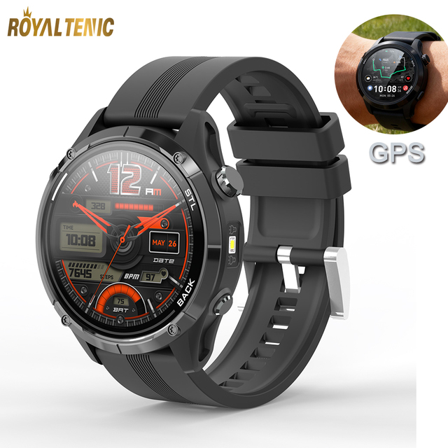 OEM Outdoor GPS Smart Watch 1.426 Inch Tough Screen Fitness Sleep Health Tracker Reloj Flashlight Compass BT Calling Smartwatch
