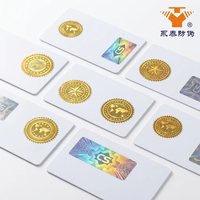 Lot de cartes en plastique anti-contrefaçon avec impression recto-verso pour pièces de monnaie, pochettes de protection