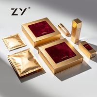 Fabricant de boîtes en papier cosmétiques de luxe personnalisées imprimées, pliables, pour soins de la peau, avec revêtement en flocage