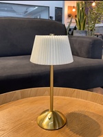 Lampe de table en tissu LED flexible à intensité variable tactile rechargeable au chevet simple pour la chambre à coucher le salon