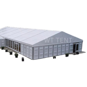 20x20m Abs tentes de stockage industriel filets de pêche chapiteau <span class=keywords><strong>tente</strong></span> extérieure en aluminium transparent extensible <span class=keywords><strong>location</strong></span> de matériel de fête - Product Image 1