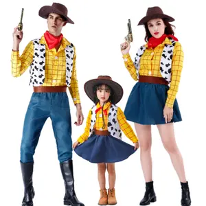 Baige Chất Lượng Cao Dành Cho Người Lớn Woody Trang Phục Woody Cổ Điển Cao Bồi Cosplay Quần Áo Halloween Vài Của Trang Phục