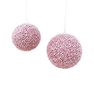 Decoraciones De Navidad 2024 Christmas Foam Glitter Balls For Holiday Premium Xmas Decorations