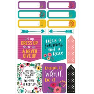 Hojas de Pegatinas Personalizadas para Diario y Agenda, Pegatinas Diarias con la Frase 'Wake up <span class=keywords><strong>Kick</strong></span> <span class=keywords><strong>Ass</strong></span> Repeat', Pegatinas Motivacionales para Agenda - Product Image 1