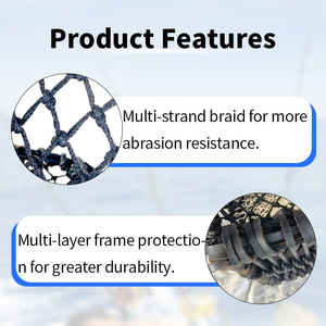 Cadre en acier soudé robuste <span class=keywords><strong>Cage</strong></span> à crabe en plastique pièges à homard de haute mer <span class=keywords><strong>Cage</strong></span> de pêche <span class=keywords><strong>Cage</strong></span> à appâts pour carpe - Product Image 3