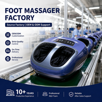 Tragbares Elektrisches Roller-Beinmassagegerät Shiatsu Fuß-SPA-Gerät mit Wärme, Infrarot, Vibration, Luftkompression und Kabelloser Fernbedienung