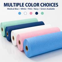 Rouleau de draps jetables en polypropylène non tissé laminé imprimé SMS coloré pour table d'examen et de massage