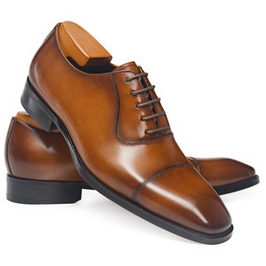 Chaussures habillées pour hommes en cuir véritable à lacets, style Oxford, design original, pour soirée - Product Image 6