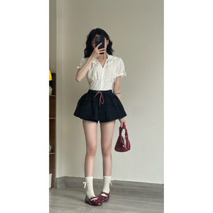 Good Price Women'S High Waist <b>Skirt</b> Stretch <b>Elastic</b> Band Built-In Shorts Many Sizes Casual Breathable Free Sample - Product Image 2