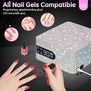 Professional 96W UV LED Nail Lamp Quick Dry Curing Sparkly Gel Polish Light with 4 <b>Timer</b> Setting <b>Plug</b>-<b>in</b> Design - Product Image 6