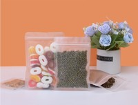 Sacs refermables personnalisés en Mylar à trois soudures latérales avec fermeture éclair, mats et transparents, pour bonbons, friandises et snacks, anti-odeur
