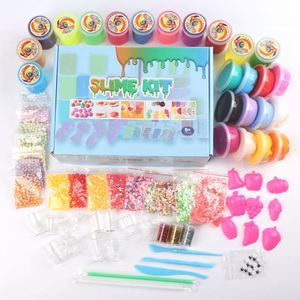 2021 Hot Sale Educational DIY Eco-friendly Foam Glitter Cream Fluffy <b>Slime</b> Vomit Stretchi Crystal Clear Charms <b>Slime</b> Kit Party - Product Image 2